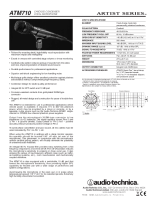 Audio Technica AT-M710 - Owners Manual 